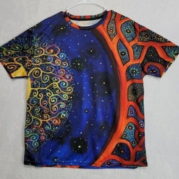 Men's 3D Printed All Over Graphic TShirt Casual Short Sleeve Summer Unbranded 2X - Picture 1 of 9